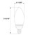 Halco 82561 - LED Filament B11 Candelabra (E12) Lamp - 2700K - 800 lm Dimmable