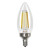 Halco 82563 - LED Filament B11 Candelabra Lamp - Daylight - 90+ CRI Dimmable