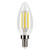 Halco 82567 - LED Filament B11 Bulb - 2700K - 3-Step Dimming - 90+ CRI