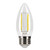 Halco 82574 - LED Filament B11 Lamp - 3000K - E26 Base - Dimmable