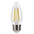 Halco 82586 - LED Filament B11 Lamp - 3000K - E26 Base Dimmable 