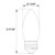 Halco 82591 - LED Filament B11 Bulb E26 - 2700K - 3-Step Dimmable
