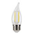 Halco 82620 - CA11 LED Filament Lamp - 5000K - E26 Dimmable 