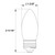 Halco 82719 - B11 LED Filament Bulb - 2700K - 3-Way Dimmable E26