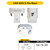 Halco 82844 - LED Single Tube Plug-In Lamp - CCT Selectable - Hybrid Type A/B