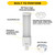 Halco 82844 - LED Single Tube Plug-In Lamp - CCT Selectable - Hybrid Type A/B