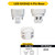 Halco 82854 - Double Tube Vertical LED Plug-In - CCT Selectable - G24Q Base