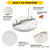 Halco 83904 - 12in LED Surface Mount Disk - CCT Selectable - PIR Sensor