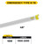 Halco 82386 - 48in LED T8 Emergency Tube - CCT Selectable - 90min Backup 