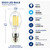 TCP FED23N10040E26CL - 24W ED23 LED Filament HID Replacement Lamp - 4000K