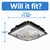 110W High Output LED Parking Garage Light - Bronze 