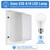 Basic Small Rectangle Frost Outdoor Wall Light with E26 Socket 