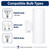 White Outdoor Up Down Cylinder Wall Light 