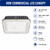 90W Square LED Canopy Light - Bronze - Deco DCPS-GEN2-MW90 