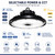 Deco DLUX-GEN2-MW240-B - 240W Round LED Warehouse Light - Commercial Grade - Black 