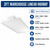 165W High Output 2ft LED Warehouse High Bay Light - Hook and Chain Mount 