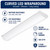 4FT Curved Modern LED Wraparound Light - CCT Selectable - White - Deco DWRP-GEN2-4MW40  