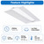 Emergency 2x4 Volumetric LED Troffer with Battery Backup - Low Glare Center Basket 