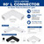 Deco DPAT-VPL-L-B - Black 90° L-Connector for Vector Architectural Linear Lights 