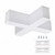 Deco DPAT-VPL-X-W - White X-Bar Connector for Vector Architectural Linear Lights 