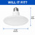 TCP L19SL19D3030KGRN - 19W Green LED Starlight Pendant Disc Light Bulb - 3000K 