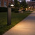 Black Solar LED Bollard Light - 5W Off-Grid Pathway and Landscape Lighting - 5000K 