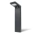 Black Solar LED Bollard Light - 5W Off-Grid Pathway and Landscape Lighting - 5000K 