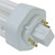 Sunlite 40574-SU - 18W PLT 4-Pin Plug-In Lamp - 3500K - GX24q2 Base 