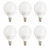 Sunlite 41891-SU - 7W G16.5 Frosted LED Globe Bulb - 4000K - 6 Pack 
