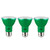 Sunlite 40250-SU - PAR20 LED Bulb - Green - 3W - E26 - 3-Pack 