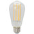 Sunlite 80898-SU - S19 LED Filament Bulb - 2700K - 6W Dimmable, 90 CRI 