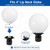 Black Post Top Globe Fitter with E26 Socket - Fits 3-Inch Pole and 4-Inch Neck Globe 