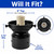 Black Post Top Globe Fitter with E26 Socket - Fits 3-Inch Pole and 4-Inch Neck Globe 