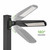 300W LED Shoebox Parking Lot Area Light - Selectable Wattage and CCT - All 4 Mounts Included 