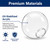 12" Clear Acrylic Replacement Light Globe with 4" Lip