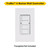 Halco 25427 - TruBlu 4-Button Mesh Wall Controller - Bluetooth - 120-277V 