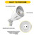Halco 25591 - Mini Bullet Flood - CCT Selectable - 10W Wet Rated 
