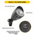 Halco 25592 - Mini Bullet Flood - CCT Selectable - 10W Wet Rated 