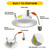 Halco 89016 - 4in Retrofit Downlight - CCT Selectable - 7.5W Dimmable 