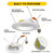 Halco 89018 - RDLC 6in Retrofit Downlight - 2700-5000K Color Select - 10W Triac Dimmable 