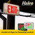 Halco 97126 - Wet-Location Exit Sign - Red/Green Selectable - 90min Backup 