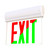 Halco 97137 - Edgelit Exit Sign - Red/Green Selectable - 90min Backup 