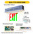 Halco 97138 - Edgelit Combo Exit - Red/Green Selectable - 90min Backup 