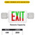Halco 98022 - Combo Exit Square Head - Red/Green - 90-Min Backup 