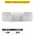 Halco 98041 - Emergency Unit Square Head - 90-Min Battery Backup 
