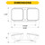 Halco 98062 - Remote Head Double Square LED - 2.4W - Damp Rated 