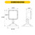 Halco 98073 - Remote LED Emergency Head Square - 1.2W - Wet Rated 