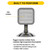 Halco 98073 - Remote LED Emergency Head Square - 1.2W - Wet Rated 