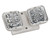 Topaz EL2/LED/WH/RH - White Square Remote Double Head Emergency Light - 90 Min Backup 