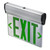 Topaz ESEL/DFS/RMR/B - Edgelit Exit Mirror - Red Double-Face - 90 Min Battery Backup 